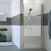 Paroi de douche à 1 porte battante  Modèle Classics2 de Hüppe 76.5-79.5x200