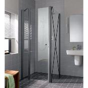 Paroi de douche à 1 porte pivotante avec élément fixe en ligne  Modèle Atea 1 de Rothalux