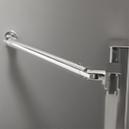 Paroi de douche à 1 porte pivotante avec élément fixe en ligne  80 cm Modèle EQUI 2 M de Rothalux