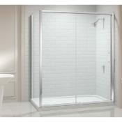 Ensemble Parois de douche Porte coulissante + panneau latéral Modèle 8 Series de Merlyn ionic 120x80