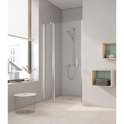 Paroi de douche à 1 porte pivotante avec élément fixe en ligne  80 cm Modèle EQUI 2 M de Rothalux