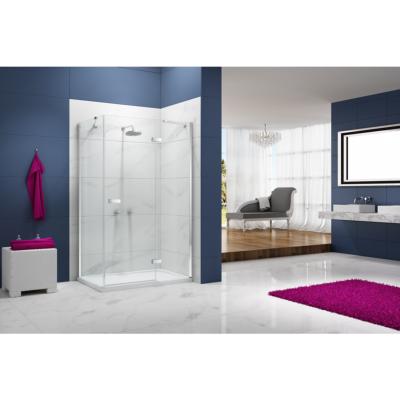 Parois de douche Porte pivotante + panneau latéral Modèle Essence de Merlyn ionic 90x90