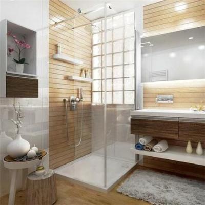 Paroi de douche fixe Shower wall   de Anconetti.140x200 + Volet mobile 40 cm