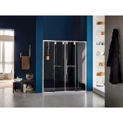 Paroi de douche coulissante à 4 panneaux, Modèle Acrux de Samo