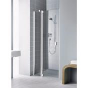 Paroi de douche à 1 porte pivotante avec élément fixe en ligne  Modèle Raya de Rothalux