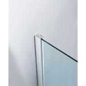 Paroi de douche pivotante avec panneau fixe en ligne Modèle Polaris de Luxe de Samo
