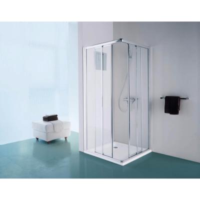 Paroi de douche à accès d'angle à 2 portes coulissantes  carré ou rectangle Modèle America  de Samo 