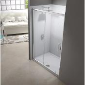 Paroi de douche 1 porte coulissante sur 1 fixe 115-120x190,  Séries 6 de  Merlyn showering