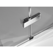 Parois de douche Porte pivotante + panneau latéral Modèle Essence de Merlyn ionic 90x90