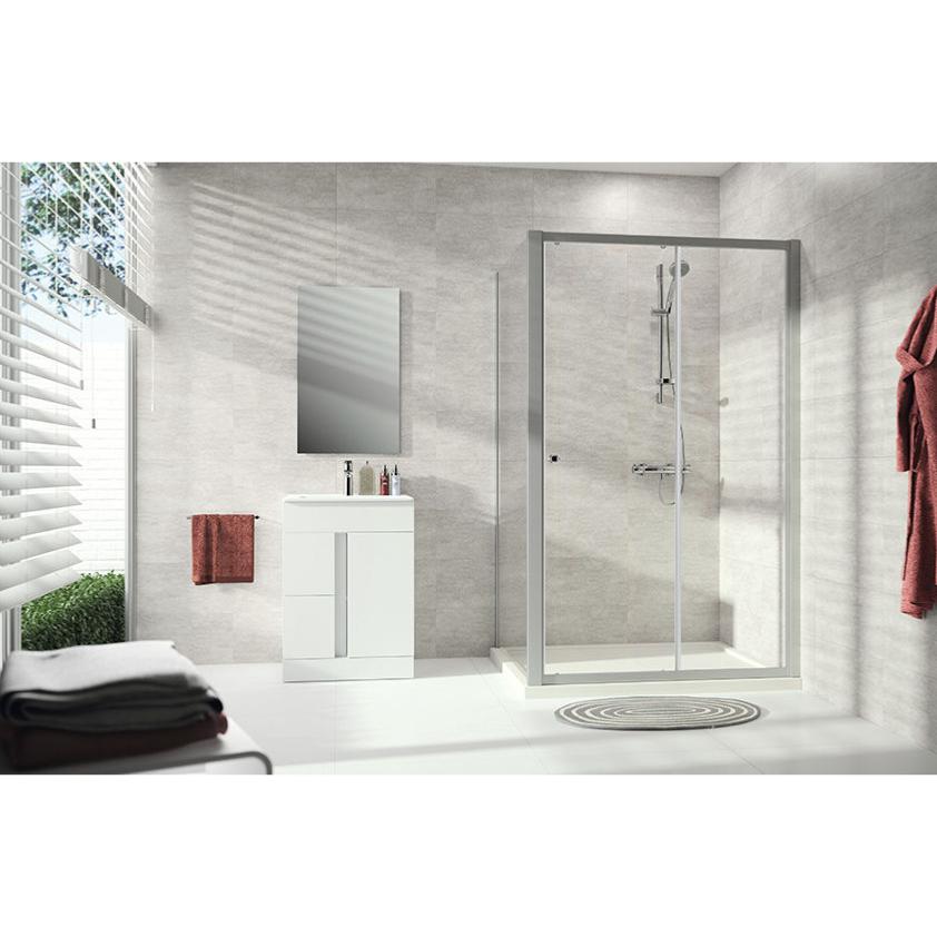 Paroi de douche coulissante 127-132 x 190 Hüppe Alpha 2
